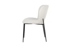 Eetkamerstoelen-Richmond Interiors Eetkamerstoel 210624 White Bouclé Darby