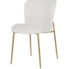 Eetkamerstoelen-Richmond Interiors Eetkamerstoel 210623 White Bouclé Odessa