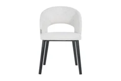 Eetkamerstoelen-Richmond Interiors Eetkamerstoel 211066 White Bouclé Savoy