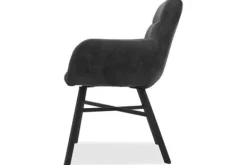 Eetkamerstoelen-Olijk Eetkamerstoel Anthracite Ravion