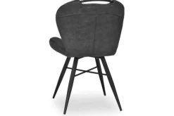 Eetkamerstoelen-Olijk Eetkamerstoel Anthracite Daphna