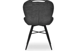 Eetkamerstoelen-Olijk Eetkamerstoel Anthracite Daphna