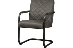 Eetkamerstoelen-Tower Living Eetkamerstoel Anthracite Civo