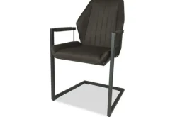 Outlet Eetkamerstoel antraciet Cara Eetkamerstoelen