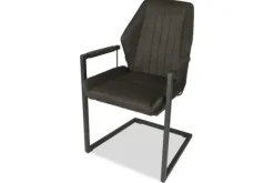 Outlet Eetkamerstoel antraciet Cara Eetkamerstoelen