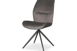 Eetkamerstoelen-Label51 Eetkamerstoel Antraciet DX-74.013 Comfy