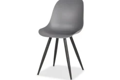 Eetkamerstoelen-Label51 Eetkamerstoel Antraciet FF-45.015 Monza