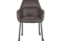 Eetkamerstoelen-Label51 Eetkamerstoel Antraciet IH-50.199 Lenny