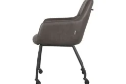 Eetkamerstoelen-Label51 Eetkamerstoel Antraciet IH-50.199 Lenny