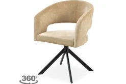 Eetkamerstoelen-SitSmart Eetkamerstoel Be Handsome Sand Ekoda