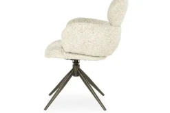 Eetkamerstoelen-Eleonora Meubelen Eetkamerstoel Beige 96502 Darcio