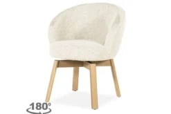 Eetkamerstoelen-Eleonora Meubelen Eetkamerstoel Beige 96466 Livia