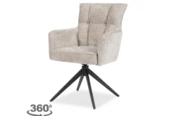 Eetkamerstoelen-Tower Living Eetkamerstoel Beige Bardi