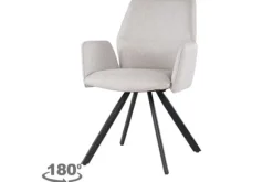 Eetkamerstoelen-Livingfurn Eetkamerstoel Beige Diana