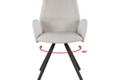 Eetkamerstoelen-Livingfurn Eetkamerstoel Beige Diana