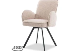 Eetkamerstoelen-Tower Living Eetkamerstoel Beige Livo