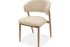 Eetkamerstoelen-Studio Japandi Eetkamerstoel Beige Naturel Asento