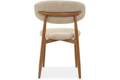 Eetkamerstoelen-Studio Japandi Eetkamerstoel Beige Naturel Kumo