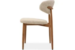Eetkamerstoelen-Studio Japandi Eetkamerstoel Beige Naturel Kumo