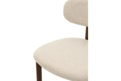 Online Eetkamerstoel Beige Walnut Lynja Eetkamerstoelen