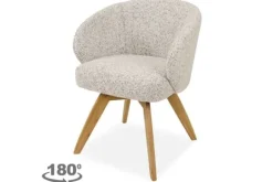 Eetkamerstoelen-Tower Living Eetkamerstoel Beige White Brescia