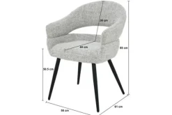 New Eetkamerstoel Bisque Oasis Megan Eetkamerstoelen