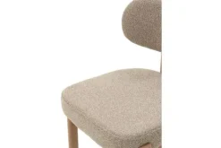 Eetkamerstoel Bouclé Beige Natural Riku Eetkamerstoelen