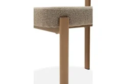 Eetkamerstoel Bouclé Beige Natural Riku Eetkamerstoelen