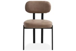 Eetkamerstoelen-Kaizen Design Eetkamerstoel Bull Liver - Black Ravon