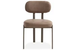 Eetkamerstoelen-Kaizen Design Eetkamerstoel Bull Liver - Anodic Brown Ravon