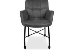 Outlet Eetkamerstoel Chicago Anthracite 11 Vanity Eetkamerstoelen