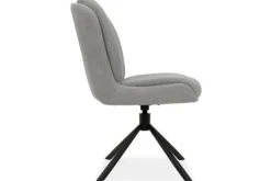 Eetkamerstoelen-Olijk Eetkamerstoel Chicago Grey Daniel