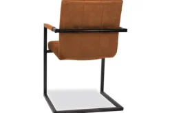 Eetkamerstoelen-Tower Living Eetkamerstoel Cognac Rocca