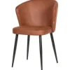 Eetkamerstoelen-Label51 Eetkamerstoel Cognac UK-30.166 Wave