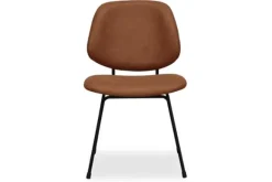 Eetkamerstoelen-Label51 Eetkamerstoel Cognac ZM-88.002 Bello