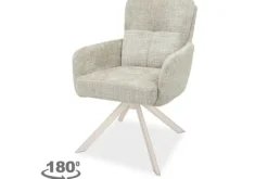 Eetkamerstoelen-Veyron Eetkamerstoel Cremona Creme Jari