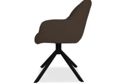 Eetkamerstoelen-Tower Living Eetkamerstoel Dark Brown Alba