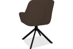 Eetkamerstoelen-Tower Living Eetkamerstoel Dark Brown Alba
