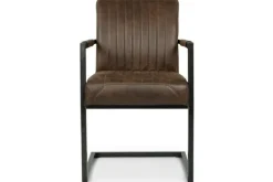 Eetkamerstoelen-Tower Living Eetkamerstoel Dark Brown Ferro