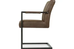 Eetkamerstoelen-Tower Living Eetkamerstoel Dark Brown Ferro