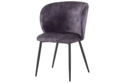 Eetkamerstoelen-Tower Living Eetkamerstoel Dark Grey Perano