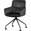 Eetkamerstoelen-Tower Living Eetkamerstoel Dark Grey Saronno