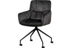 Eetkamerstoelen-Tower Living Eetkamerstoel Dark Grey Saronno