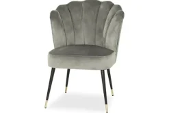 Eetkamerstoelen-Richmond Interiors Eetkamerstoel Fox stone velvet