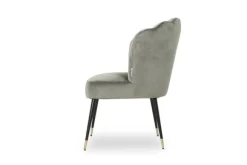 Eetkamerstoelen-Richmond Interiors Eetkamerstoel Fox stone velvet