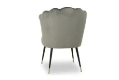 Eetkamerstoelen-Richmond Interiors Eetkamerstoel Fox stone velvet
