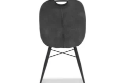 Eetkamerstoelen-Olijk Eetkamerstoel Goldy Antraciet Eva