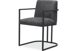 Eetkamerstoelen-Tower Living Eetkamerstoel Graphite Archi