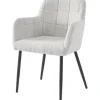 Eetkamerstoelen-Livingfurn Eetkamerstoel Greige Bronco