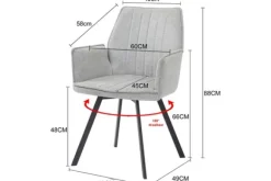 Eetkamerstoel Grey Louise Eetkamerstoelen